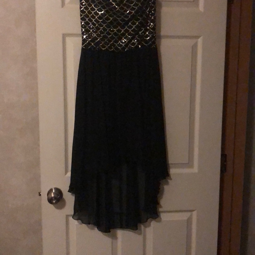 Black sequin with black overlay